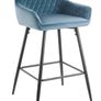 Teal Kitchen Counter Stools x 3 For Sale Image 5