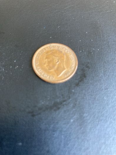 1944 British Farthing coin