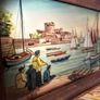 Unique maritime painting on glass Image 3