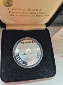Ten Euro Silver  Proof William Rowan Hamilton Coin 2005.