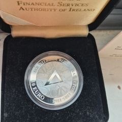 Ten Euro Silver  Proof William Rowan Hamilton Coin 2005.