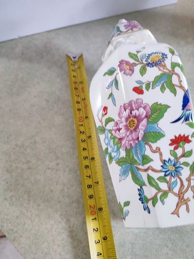 Rare find  Price 25.00 e Vintage Aynsley Pembroke Hexagonal Ginger Jar Birds Floral Gold Trim Made In England Collectible Home Decor Gold Trim Jar w Lid