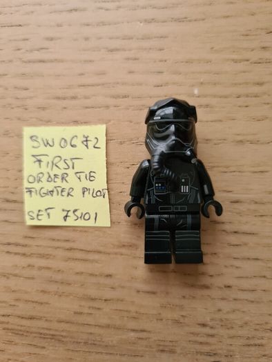 lego sw0672 first order tie fighter pilot, set 75101