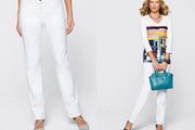 BNWT white stretchy jeans streight leg by Mona  size UK20/22 EUR50 Postage included