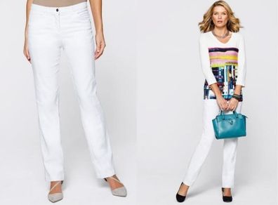 BNWT white stretchy jeans streight leg by Mona  size UK20/22 EUR50 Postage included