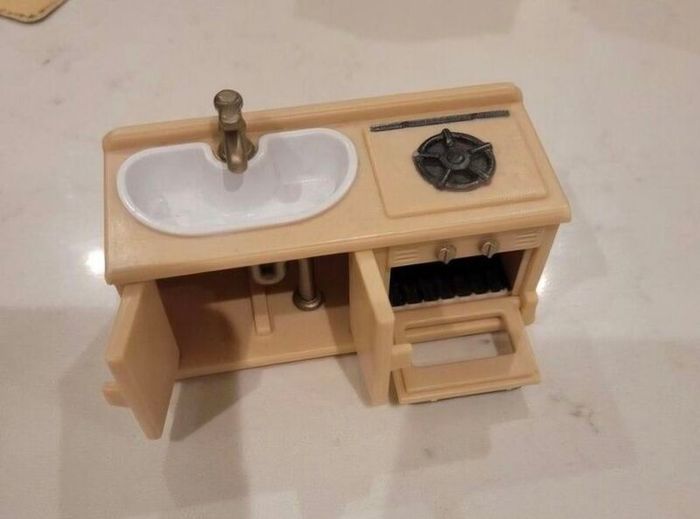 Sylvanian Family House, furniture & figures