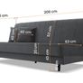 Sofa bed IRA with storage box. Easy to convert into comfortable bed Image 9