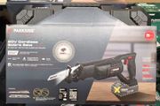 Latest Model Parkside Performance X20V Cordless Brushless Reciprocating Sabre Saw And Cutting Blades. Black November Sale Now On. Would make a great Xmas present.