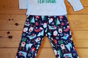 Age 5-6 Christmas Santa Pyjamas