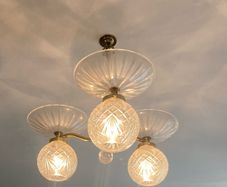 Vintage Waterford Crystal & Brass Chandeliers (Matching Pair - Fully Marked)