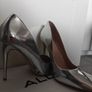 Brand New Silver Aldo Heels size 5 Image 4