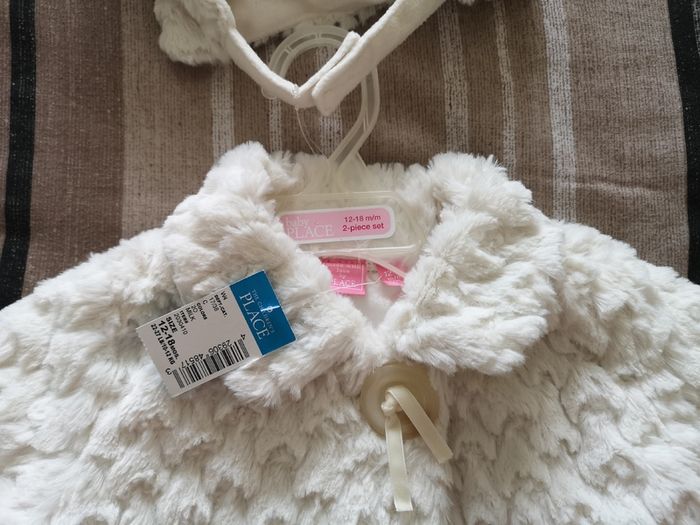 Cream Fur Coat with matching Hat