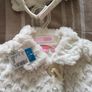 Cream Fur Coat with matching Hat Image 3