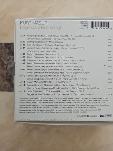 Kurt Masur 13CD Boxset - Legendary Recordings
