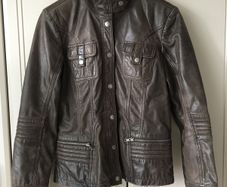 Helium women's leather jacket, uk12