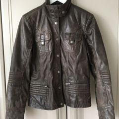 Helium women's leather jacket, uk12