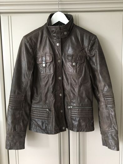 Helium women's leather jacket, uk12