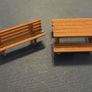 3d printed 1:64 scale picnic table and bench set Image 2