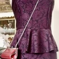 Warehouse purple dress