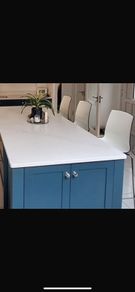 kitchen high stools blue set of three
