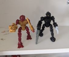 Bionicle Jaller and nuparu McDonald's toys