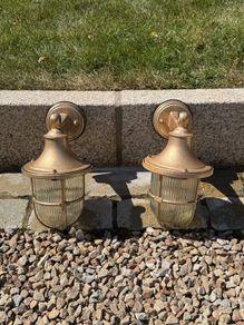 Outside brass lights
