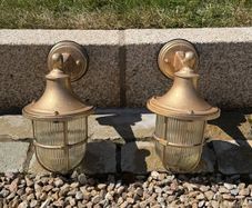 Outside brass lights