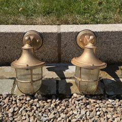 Outside brass lights