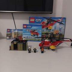 Lego City Fire Station Set 60108 90% Complete