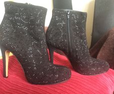 Ankle Boots with Real Swarovski Elements (size 3 1/2)