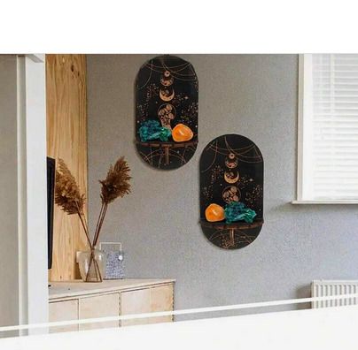 Boho Style Home Decoration - great as a candle stand, display for Crystals, Necklaces Etc