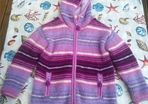 Fleece lined 100% wool Nepalese Hoody, age 6-7 yrs