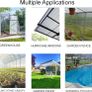 14 Pcs Polycarbonate Greenhouse Panels, 4mm | 10.25m | Double Wall Panels |121x60.5cm | Twin-Wall Panels, Polycarbonate Sheet for All Weather Outdoor Garden and Greenhouse Covering Image 8