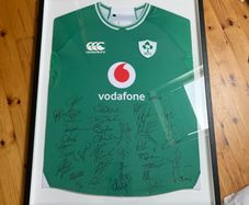2023 Ireland Rugby Jersey - Signed , Framed & Certified