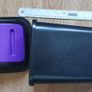 A Cute Purple & Black Swing Lid Bin - Size in Pics - E Image 2