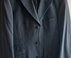 Men's 3 Piece Navy Pinstripe Suit