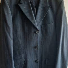 Men's 3 Piece Navy Pinstripe Suit