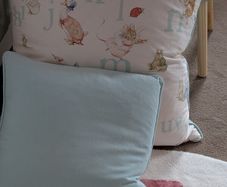 Baby room feather cushions