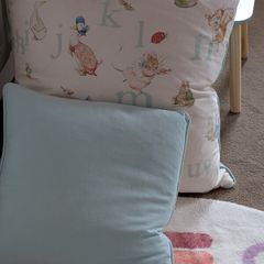Baby room feather cushions
