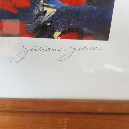 Juliane Jhan Print Titled: A View Of Tuscany. :framed 69cm Wide X 51cm Heigh.  Apeture  40cm X 28cm.