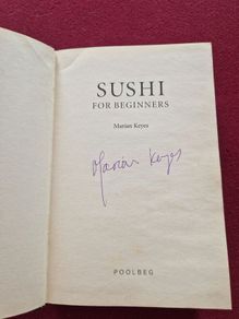 signed first edition sushi for beginners by marian keys