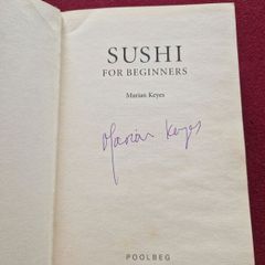 signed first edition sushi for beginners by marian keys