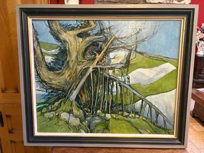Original oil painting - Albert B Ogden
