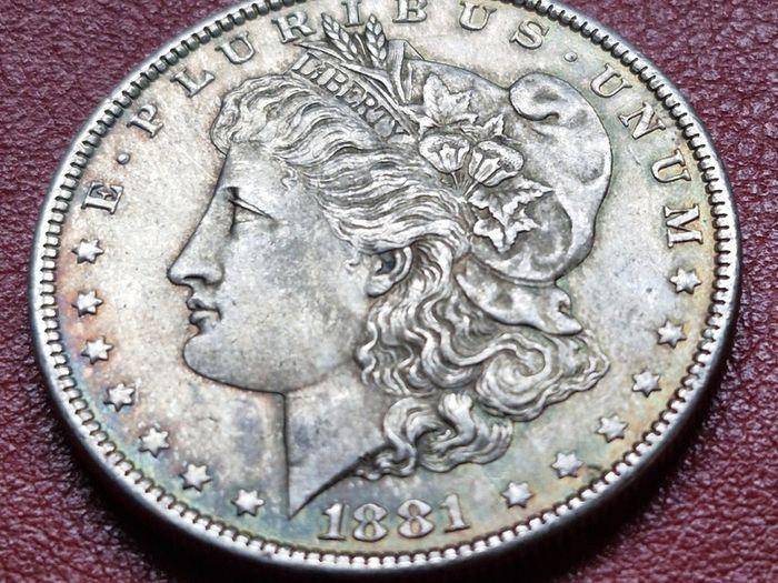 USA 1881 O New Orleans Morgan One Silver Dollar Coin in excellent condition