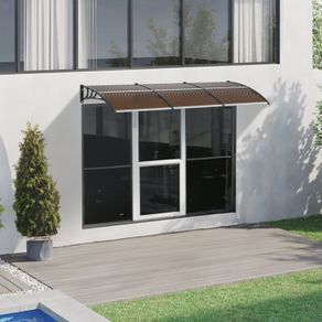 Window Door Awning Canopy 40" x 120", UPF 50+ Polycarbonate Entry Door Outdoor Window Awning Exterior, Front Door Overhang Awning for Sun Shutter, UV, Rain, Snow Protection, Hollow Sheet