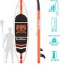 Inflatable Stand-Up Paddleboard, 325 x 84 x 15 cm, Complete Accessories, Adjustable Paddle, Pump, ISUP Travel Backpack, Lead, Waterproof Bag, Up to 150 kg Load Capacity (FREE POSTAGE) Image 5