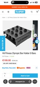 Olmpic Barbell Holder, Very Heavy Duty, Holds 9 Barbells!!