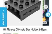 Olmpic Barbell Holder, Very Heavy Duty, Holds 9 Barbells!!