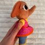 Fisher-Price Sula Elephant Bing's Bing Friend Plush approx. 20 cm. Used Please see photos Image 5