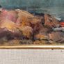 Oil painting of a harbour with boats Image 6